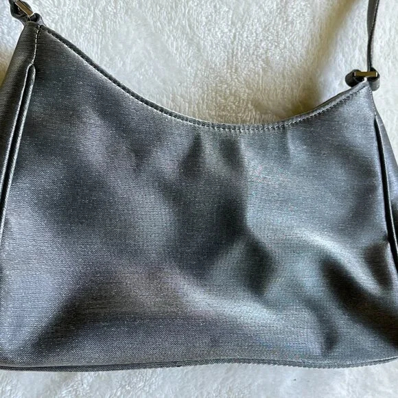 Metallic Silver Mini Shoulder Bag - Picture 3 of 6
